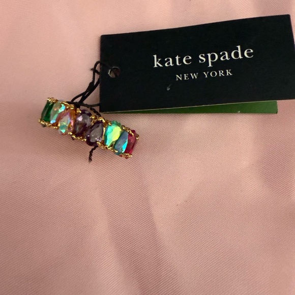 Kate Spade Shine me Up Gold Ring with Multicolor Stones - Picture 2 of 9